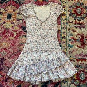 LoveShackFancy Trevor floral mini dress